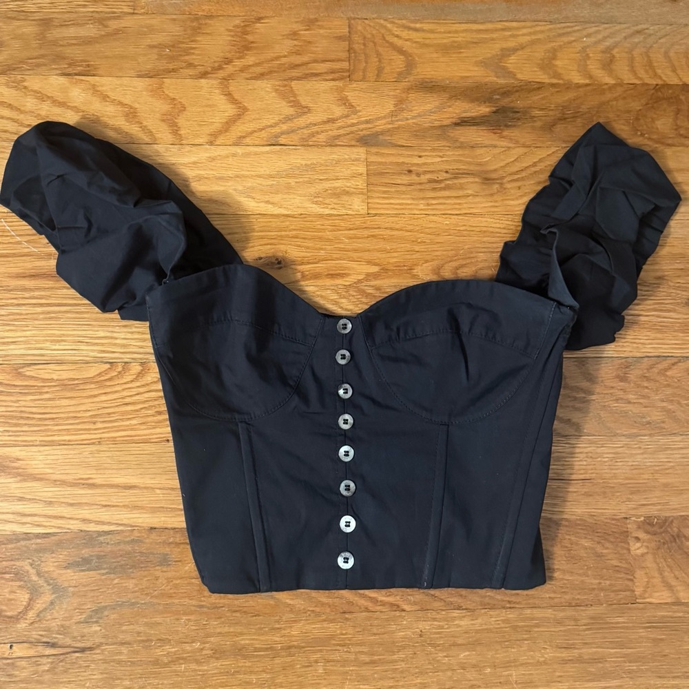 STAUD l Bouvier Strapless Top Small